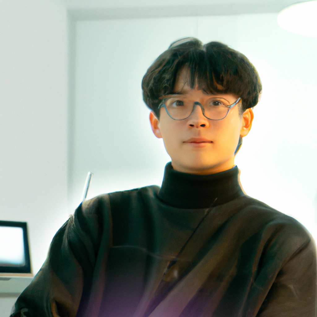 Creative Director portrait — Alex Chen in Vancouver studio